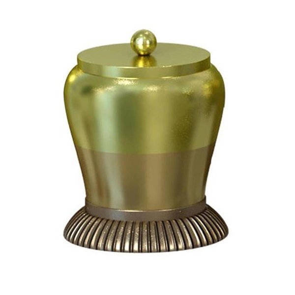 Nusteel NuSteel MGN1BRH Cotton Container - Brass MGN1BRH